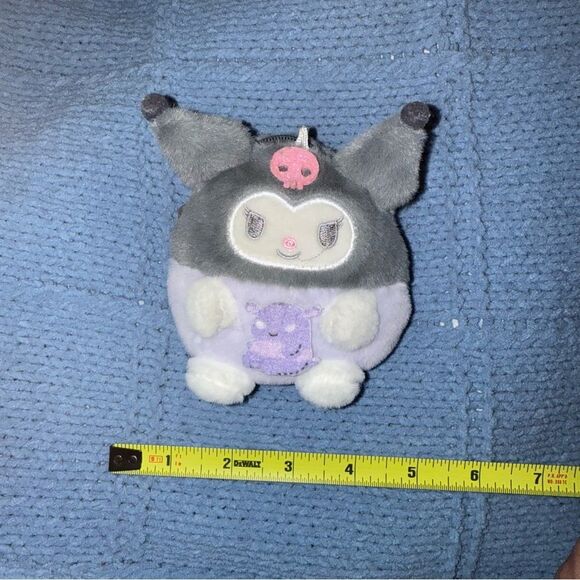 Sanrio Kuromi Plushy Pouch with zipper at top, no tags or packaging. - Picture 6 of 6